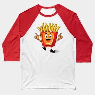 Cute French Fries T-Shirt Baseball T-Shirt